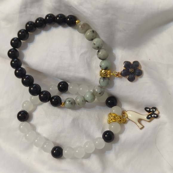 NATURAL STONE - Stretch Bracelet - 7" Set - Picture 1 of 1